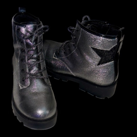 Self Esteem Other - Shiny Combat style Ankle boot